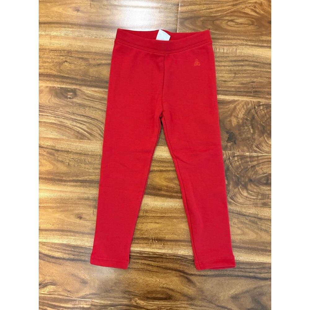 NWT Baby Gap, Fleece Cozy Lined Leggings, Red, Size 4